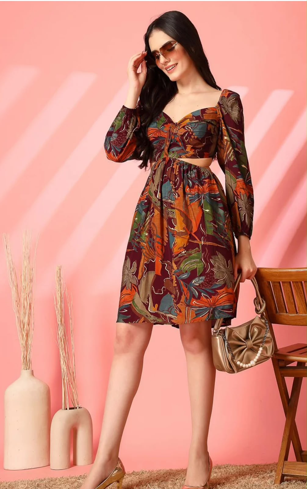Ruffled Wrap Dress