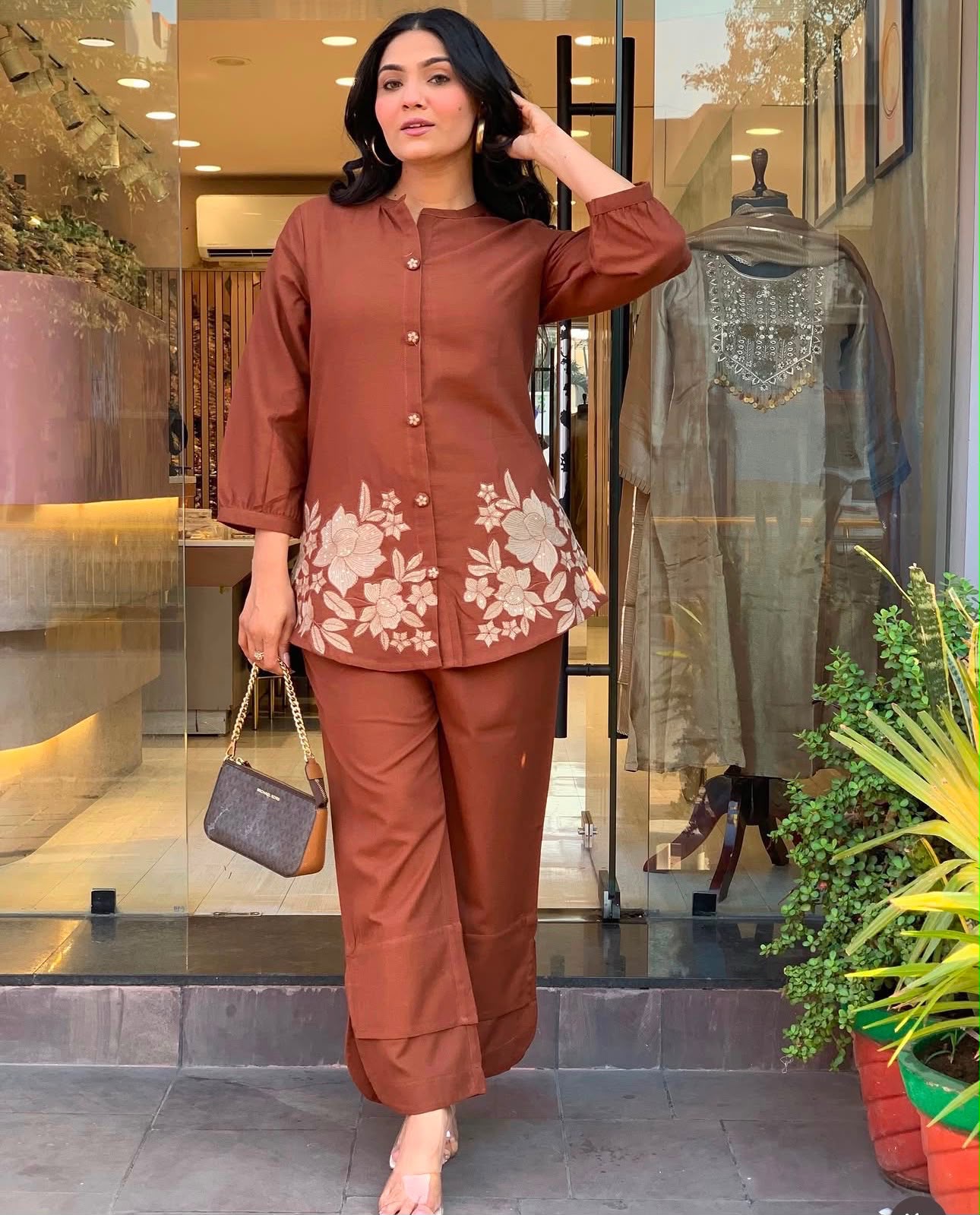 Floral Embroidered Tunic